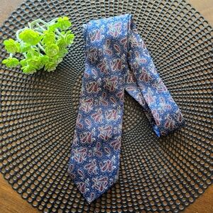 5 for $25 Paisley 100% Silk Patterned Blue Tie Formal